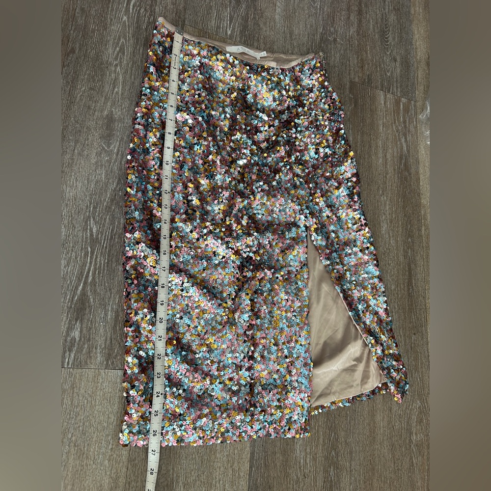 Astr Multicolor Sequin Pencil Skirt - Picture 8 of 10